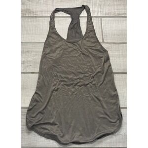 Lululemon 105 F Singlet Racerback Tank Top Metallic Brown Tan Size‎ 6?  Athletic
